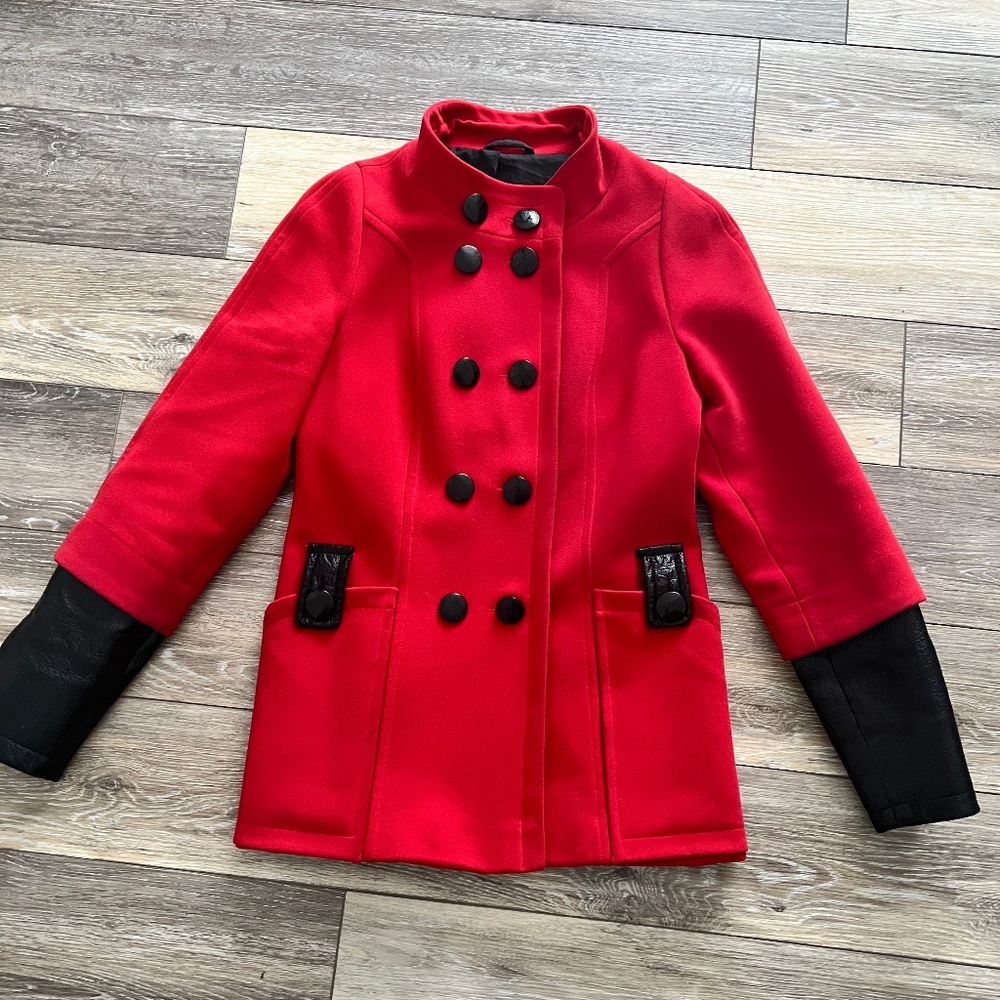 Wool blend European  coat